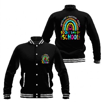 Discover Teacher Student 100 Day Where The Adventure Begin Rainbow Baseball Jackets
