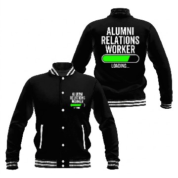 Discover Alumni Relations Worker Loading Graduation Graduate New Job Baseball Jackets