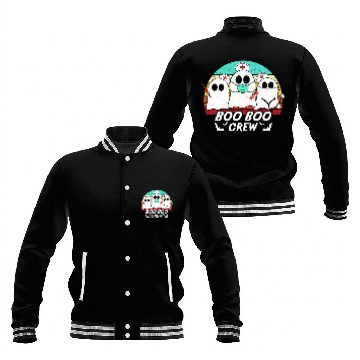 Discover boo boo crew nurses halloween costume rn Baseball Jackets