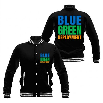 Discover Blue Green Deployment DevOps Engineer Developer Programmer Zip Baseball Jackets