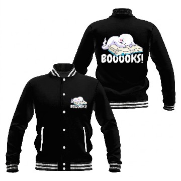 Discover Halloween Boooks ghosts for Book Lover 1 Baseball Jackets