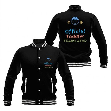 Discover Official Toddler Translator Zip Baseball Jackets