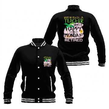 Discover Retired Teacher Joke Baseball Jackets