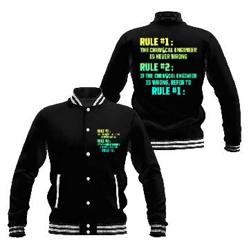 Discover chemicals Engineer Engineering 19 Zip Baseball Jackets