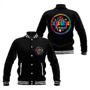 Discover Intervention Teacher Team Early Intervention Therapist 5 Baseball Tees Baseball Jackets
