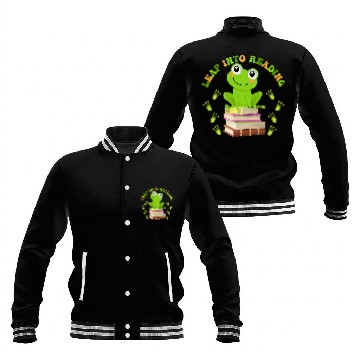 Discover Leap Into Reading Book Reading Frog Baseball Tees Baseball Jackets