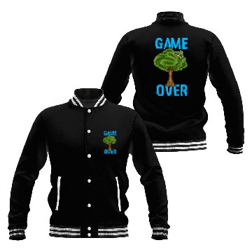 Discover Game Over Drone stuck in a tree Funny Drone Pilot Baseball Jackets