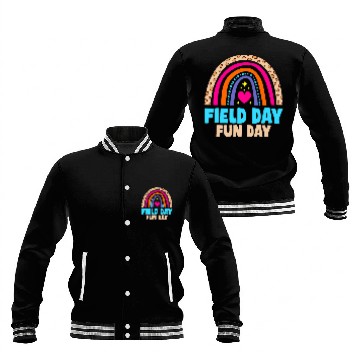 Discover Field Day Rainbow Teacher Student Kids Baseball Jackets