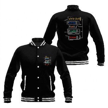 Discover Programmer Dad Programmer Dad Gift Computer Code Dad Baseball Jackets