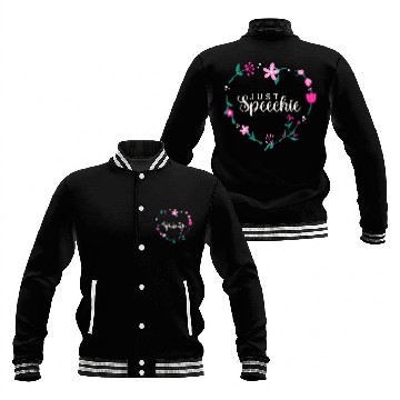 Discover Speech Language Pathologist Therapy Just Speechie Floral SLP Baseball Jackets