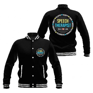 Discover Speech Language Pathologist SLP Speech Therapist Baseball Jackets