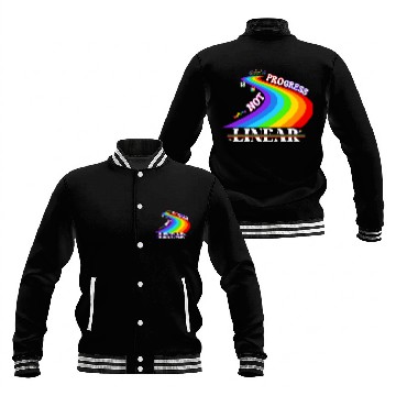Discover Sped Ed Special Education Teacher Progress Not Linear Funny Baseball Jackets