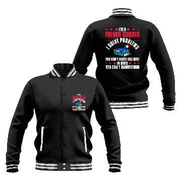 Discover French Teacher France Flag Language Lesson Student 3 Baseball Jackets
