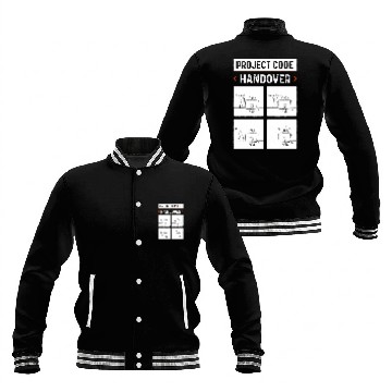 Discover Project Code Handover Software Developer Funny C Programmer Baseball Jackets
