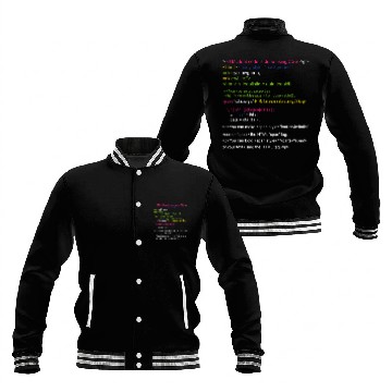 Discover Programming Coding Baseball Jackets Geek Programmer Nerd Developer Baseball Jackets