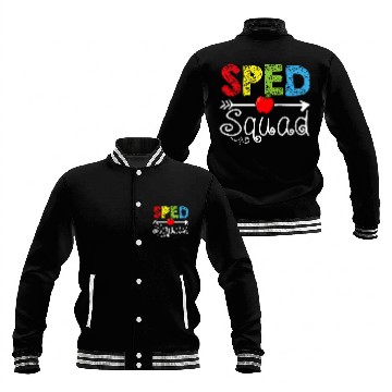 Discover sped squad sped teacher student back to school Baseball Jackets