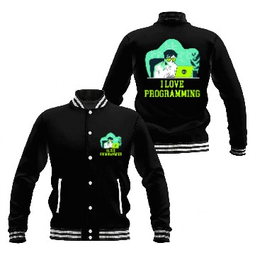 Discover I Love Programming Professional Computer Programming Career Baseball Tees Baseball Jackets