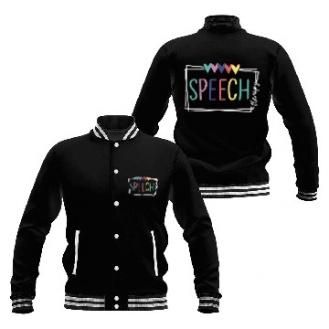Discover Speech Therapy Speech Language Pathologist Therapist SLP Baseball Jackets