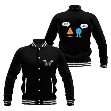 Discover Pointless Circle Geometry Joke Math Student Teacher Gift Fun Baseball Tees Baseball Jackets