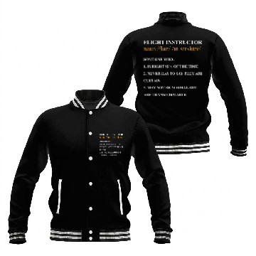 Discover Flight Instructor Pilot Aviation Trainer 24 Baseball Tees Baseball Jackets
