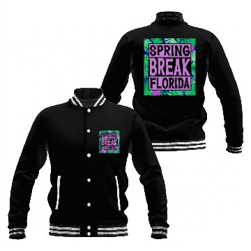 Discover Spring Break Senior Class Student School Trip Florida Beach 4 Baseball Jackets