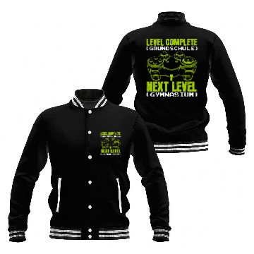 Discover Level Complete Primary School Next High School Student Gamer 1 Baseball Jackets