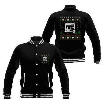 Discover Ugly Christmas Sweater for Programmer Funny Ugly Baseball Jackets