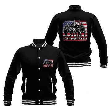 Discover skull Ironworkers Skyscraper iron american worker welder USA Baseball Tees Baseball Jackets