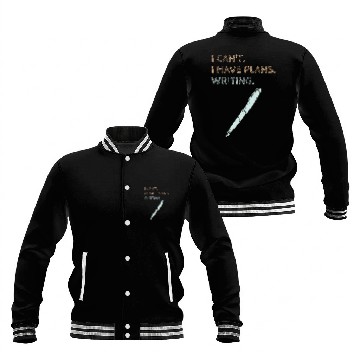 Discover I Have Plans Writing Book Writer Journalist Author Funny Baseball Tees Baseball Jackets