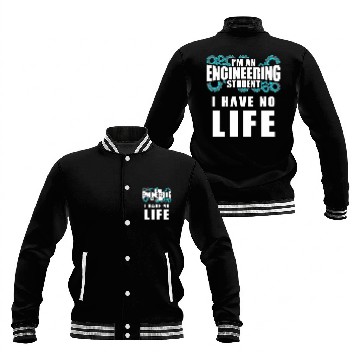 Discover Funny Engineering Student Proud Engineer School Graduation Baseball Tees Baseball Jackets