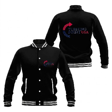 Discover Charlie Kirk Turning Point USA Unisex Graphic Baseball Jackets