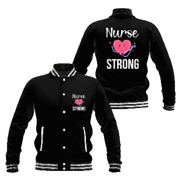 Discover nurses Strong Cute Nursing Student nurses Zip Baseball Jackets