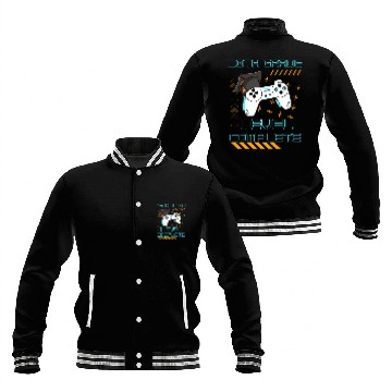 Discover Funny Gaming Level Completed 10th Grade Graduate Student Baseball Jackets
