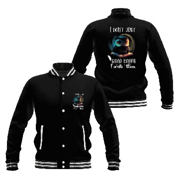 Discover Writer Owl I Dont Read Books Reading Novel Typewriter Baseball Tees Baseball Jackets