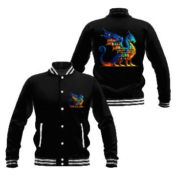 Discover Book Dragon Reading Book lover Baseball Tees Baseball Jackets
