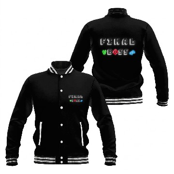 Discover FinalBoss Funny Gamer Wrestling Enjoy Gaming for fun 2 Baseball Tees Baseball Jackets