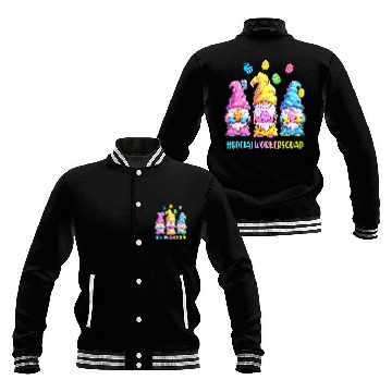 Discover Social Worker Easter nurses Squad Gnomes Baseball Tees Baseball Jackets