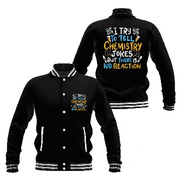 Discover Chemistry Joke Funny Nerd Chemistry Baseball Tees Baseball Jackets