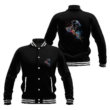 Discover BMX Wheelie Watercolor Baseball Jackets