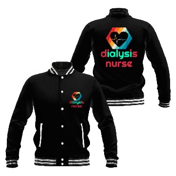Discover Womens Dialysis nurses Love Nursing Student RN Life Baseball Jackets