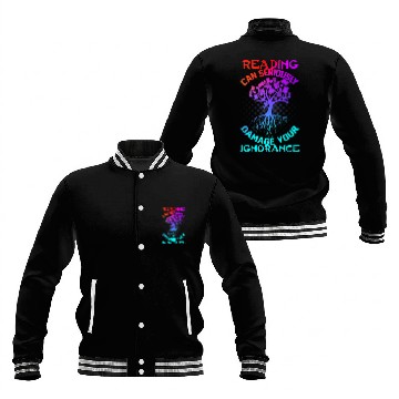 Discover Reading Book Meme Design For Book Lovers Readers Baseball Jackets