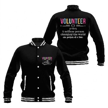 Discover Volunteer Definition Voluntary Worker Volunteering Baseball Jackets