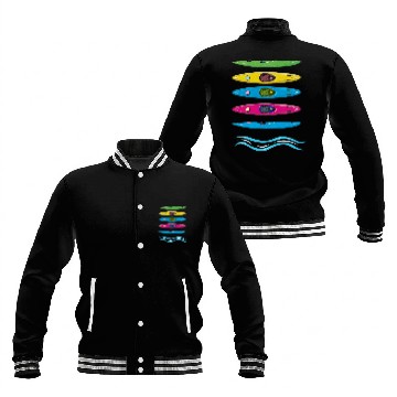 Discover Boating Boat Kayak Kayaking Pontoon Lake Summer Baseball Tees Baseball Jackets