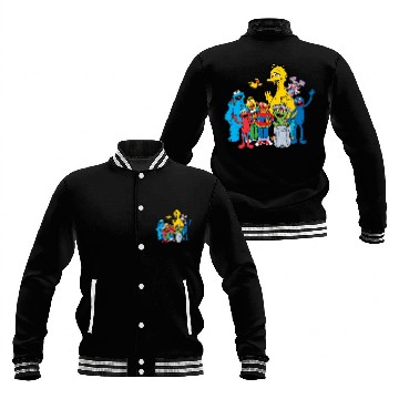 Discover Sesame Street Pals Waving Baseball Jerseys Baseball Jackets