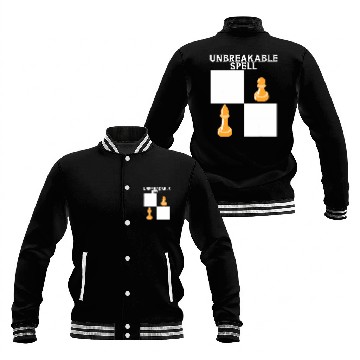 Discover Unbreakable Spell Chess Pawn Bishop Chess Player Board Game Baseball Tees Baseball Jackets