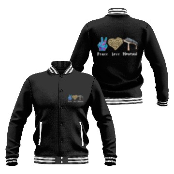 Discover Monorail Love Peace Leopard Forest Vehicle Railway Lover Baseball Jackets