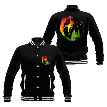 Discover climb climbing rock climbing climber gift Baseball Jackets