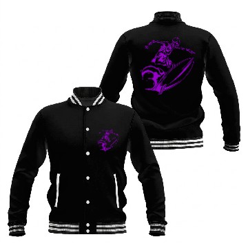 Discover Surfing Skeleton 3b Baseball Jackets