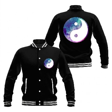 Discover ying and yang Baseball Jackets