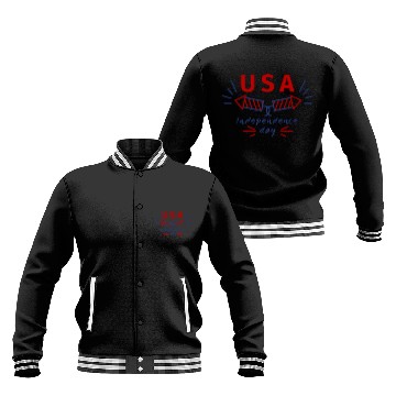 Discover Patriotic Happy 4th Fourth of July Baseball Jackets